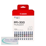 Canon PFI-300 Ink Cartridges Multipack Assorted (Pack of 10) 4192C008