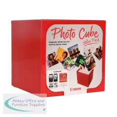 Canon Photo Cube PG-560/CL-561 K/CMY Ink/PP-201 5x5 in Photo Paper Plus Glossy II 3713C007