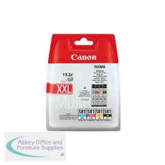 Canon CLI-581XXL Ink Cartridges Extra High Yield CMYK Multipack 1998C007
