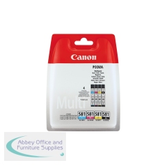 Canon CLI-581 Ink Cartridges CMYK Multipack 2103C007
