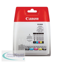 Canon PGI-570/CLI-571 Ink Cartridges PGBK/CMYK Multipack 0372C006