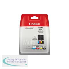 Canon CLI-551 Ink Cartridges CMYK Multipack 6509B015
