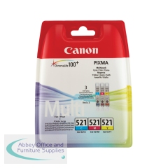 Canon CLI-521 Ink Cartridges CMY Multipack 2934B015