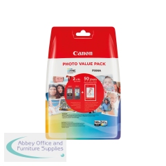 Canon PG-540L/CL-541XL Ink Cartridges K/CMY + 4 x 6 in Photo Paper Value Pack 5224B012