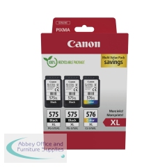 Canon PG-575XLx2/CL-576XL Ink Cartridge High Yield Multipack Black/Colour 5437C004