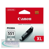 Canon CLI-551XLGY Inkjet Cartridge High Yield Grey 6447B001