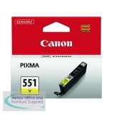 Canon CLI-551Y Inkjet Cartridge Yellow 6511B001
