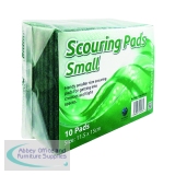 Economy Scourer Flat 150x115mm Green (Pack of 10) VOW/SC.01/10