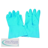 Rubber Gloves Medium Blue (12 Pack) 803191