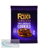 Foxs Triple Chocolate Cookie Biscuits Twin Pack 45g (Pack of 48) 934600
