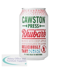 Cawston Press Sparkling Rhubarb Soft Drink 330ml Can (Pack of 24) CANS102