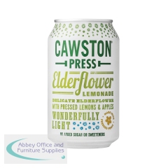Cawston Press Elderflower Lemonade Soft Drink 330ml Can (Pack of 24) CANS103