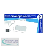 County Stationery DL White Window Peel and Seal Envelopes 20x50 (Pack of 1000) C505