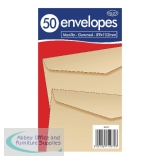 County Stationery Manilla Gummed Envelopes 89x152mm (1000 Pack) C517
