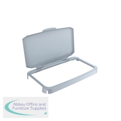 Durable 60L Hinged Bin Lid Grey Recycling Bin Lid Food Safe Durabin 1800500050