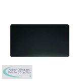 Durable Desk Mat with Contoured Edges W650 x D520mm Black 7103/01