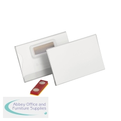 Durable CLICK FOLD Magnet Name Tag Badge Holder 54x90mm (Pack of 25) 824419