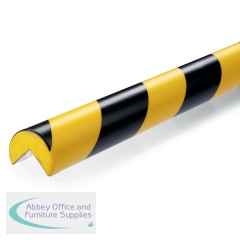 Durable Corner Protection Profile C25R Yellow/Black (Pack of 5) 1100130