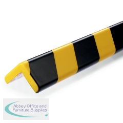 Durable Corner Protection Profile C35 Yellow/Black (Pack of 5) 1102130