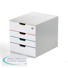 Durable Varicolor Mix Safe 4 Drawer Storage Organiser A4+ 762627