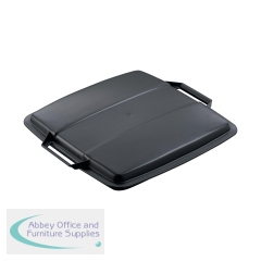 Durable Lid For Durabin Eco Square Waste Bin 90 Litres Black 1800506221