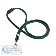 Durable Recycled Fabric Lanyard Green (Pack of 10) 824105