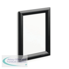 Durable Aluminium Snap Frame Notice Holder A5 Black 479501