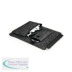 Durable Recycled Felt Protective Laptop Sleeve 16.4 Inch with Accessory Bag + Mobile Sleeve 507158