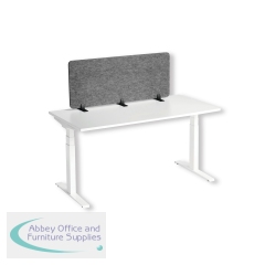 Durable Recycled Felt Desk Divider Panel 120cm Grey 313458