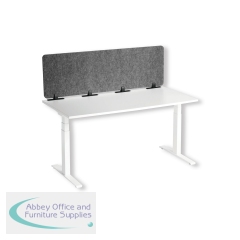 Durable Recycled Felt Desk Divider Panel 160cm Grey 313558