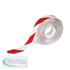 Durable Duraline Heavy Duty Floor Marking Tape 50mm x 30m Red/White 1021132