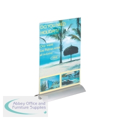 Durable Acrylic Aluminium Stand Sign Holder A4 858919
