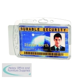 Durable Dual Proximity Card Holder 54x85mm Clear (Pack of 10) 892419