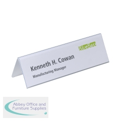 Durable Table Place Name Holder 61x210mm Clear (Pack of 25) 8052/19