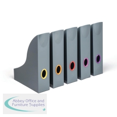 Durable Varicolor Magazine Storage Rack A4 Grey (Pack of 5) 770657