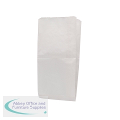 Paper Bag 152x216x279mm White (1000 Pack) 9430019