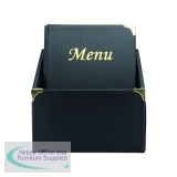 Securit Basic Range Menu Book Cover Box Set Fixed A4 Inserts (Pack of 10) MC-BOX-BRA4-BL