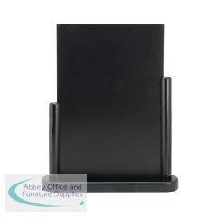 Deflecto Double Sided Medium Countertop Chalkboard Information Display Black TCB-MED-BLK