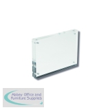 Deflecto Magnetic Block Desktop Card Holder Acrylic A6 15mm MCHA611