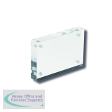 Deflecto Magnetic Block Desktop Business Card Holder Acrylic 15mm MCHBC11