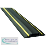 D-Line Black /Yellow Medium Hazard Duty Floor Cable Cover 9m FC83H/9M