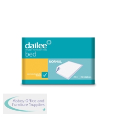 Dailee Bed Normal Protector Pad 600x600mm (Pack of 25) I0400174