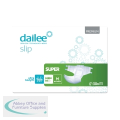 Dailee Slip Premium Super Adult Diapers Medium (Pack of 30) I0100322
