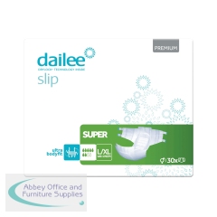 Dailee Slip Premium Super Adult Diapers L/XL (Pack of 30) I0100323