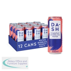 Dash Water Sparkling Water Grapefruit 330ml Can (Pack of 12) DBL008