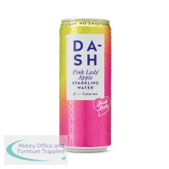 Dash Water Sparkling Water Pink Lady Apple 330ml Can (Pack of 12) DBL421