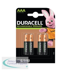Duracell AAA Rechargeable Batteries 900mAh (Pack of 4) 5000394203822