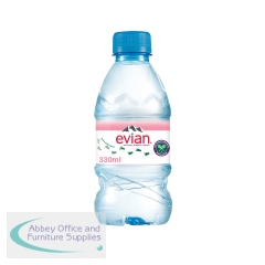 Evian Natural Spring Water 330ml (Pack of 24) A0106212