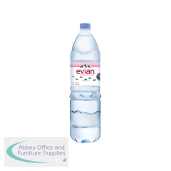 Evian Natural Spring Water 1.5 Litre (Pack of 8) 143136