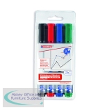 Edding 360 Drywipe Marker Assorted (Pack of 4) 3318999